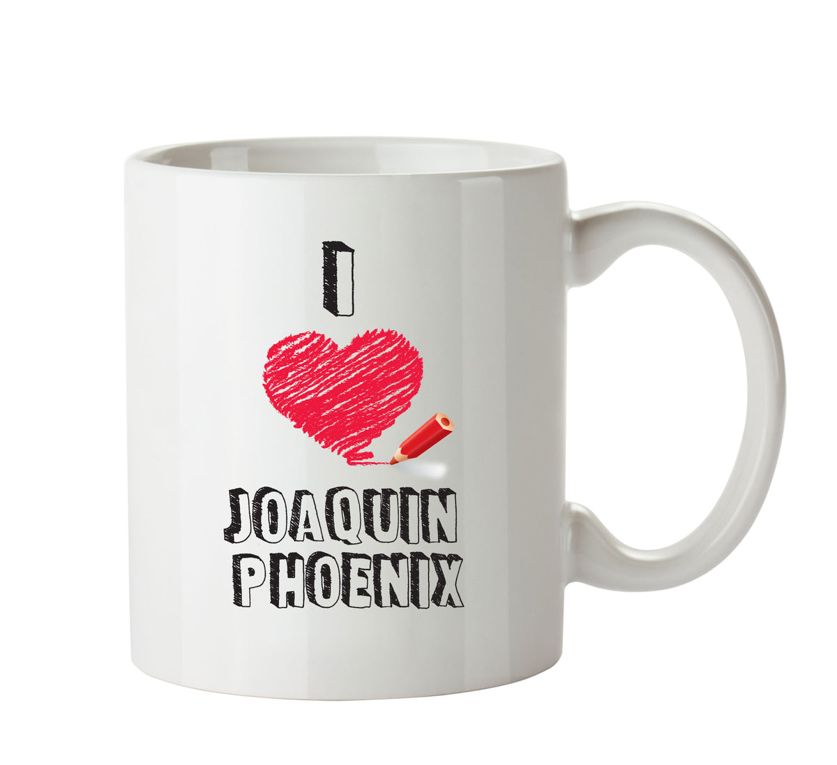 I Love Joaquin Phoenix Celebrity Mug Office Mug – printed mug product image 1