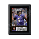 Joe Flacco 2 Limited Edition Football Signed Print - American Footballer