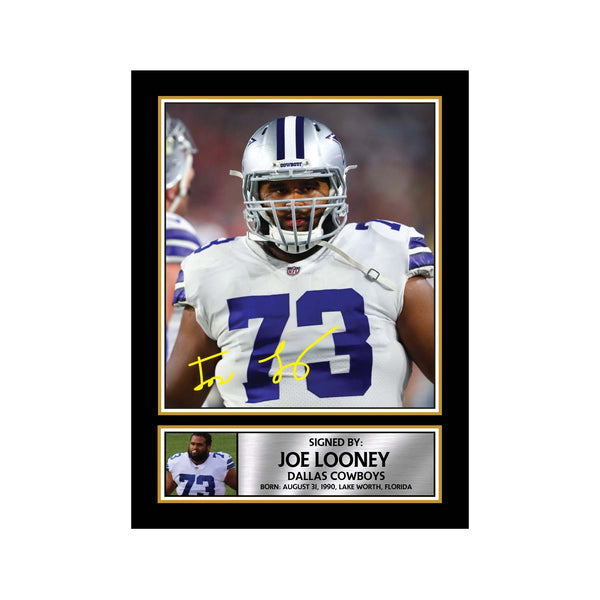Joe Looney American Football Printed Signature Print