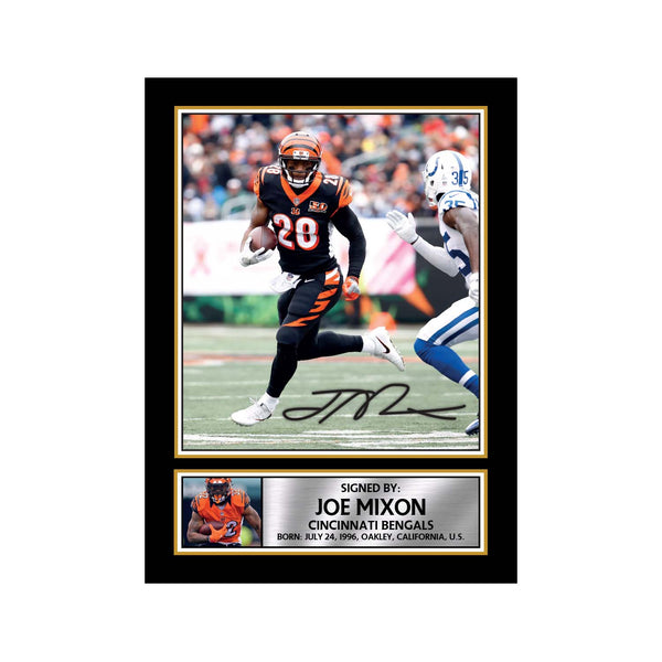 Joe Mixon American Football Printed Signature Print