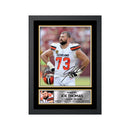 Joe Thomas Limited Edition Football Signed Print - American Footballer