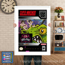 Joe And Mac Super Nintendo GAME INSPIRED THEME Retro Gaming Poster A4 A3 A2 Or A1
