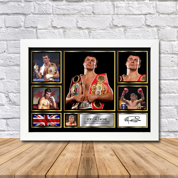 Joe Calzaghe Printed Signature Print – Reproduction Print