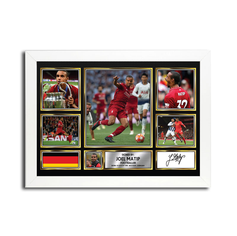 Joel Matip MC1614 Autographed Football Poster