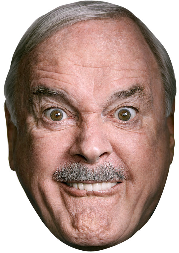 JOHN CLEESE SMILE JB - Funny Comedian Fancy Dress Cardboard Celebrity Party Face Mask