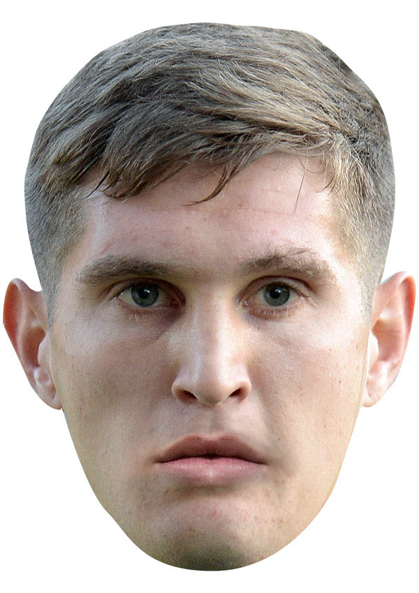 JOHN STONES JB - Footballer Fancy Dress Cardboard Celebrity Party Face Mask