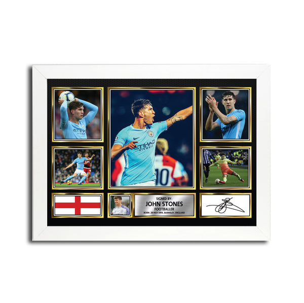 John Stones MC1615 Printed Signature Football Poster
