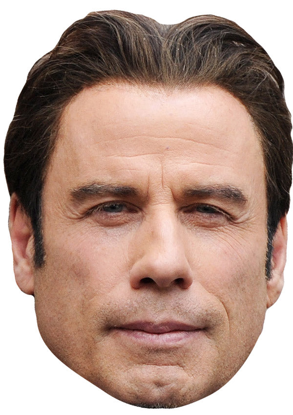 John Travolta Face Mask – Fancy Dress Cardboard Costume Mask