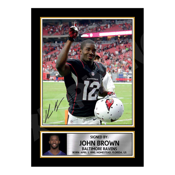 John Brown 1 American Football Printed Signature Print