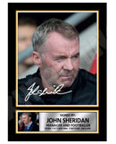 John Sheridan 2 Limited Edition Football Player Signed Print - Football