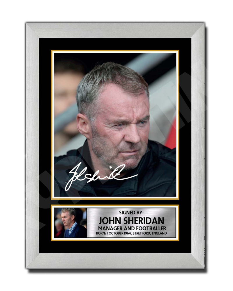 John Sheridan 2 Limited Edition Football Player Signed Print - Football