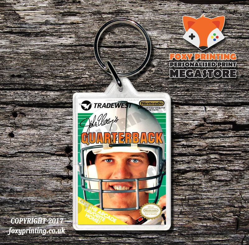 Joe And Mac Retro NES Game Cover Art Gaming Keyring