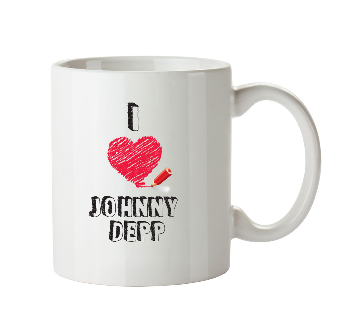 I Love Johnny Depp Celebrity Mug Office Mug – printed mug product image 1