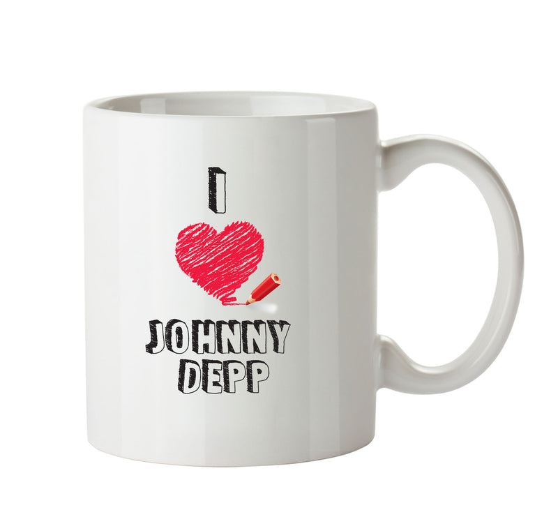 I Love Johnny Depp Celebrity Mug Office Mug