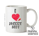 I Love Johnny Depp Celebrity Mug Office Mug
