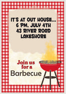 10 X Personalised Printed Join Us For A BBQ INSPIRED STYLE Invites