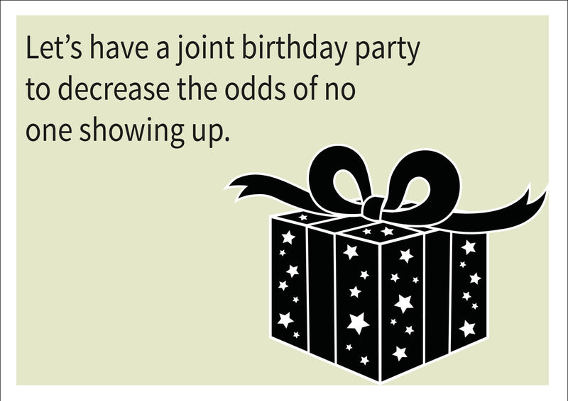 Joint Party INSPIRED Adult Personalised Birthday Card Birthday Card