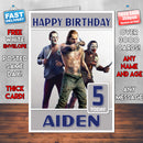 Personalised Joker Gang Inspired Style Game Kids Inspired Birthday Card (SA)