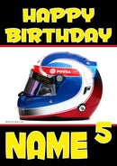 Personalised Jolyon Palmer F1 THEME INSPIRED PERSONALISED Kids Adult Birthday Card 5
