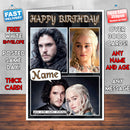 Jon And Daenerys Personalised INSPIRED STYLE Game Of Thrones Birthday Card New 2017