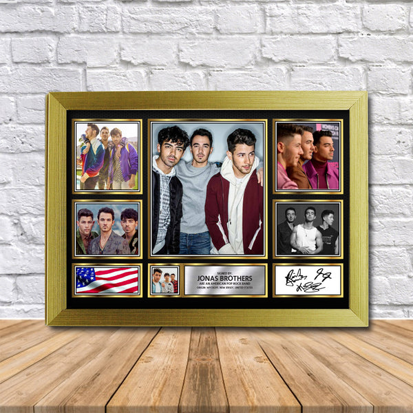 Jonas Brothers Printed Signature Print – Reproduction Print