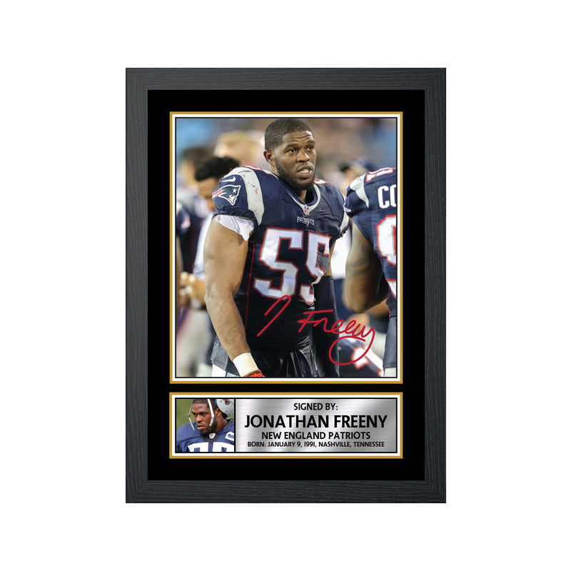 Jonathan Freeny Limited Edition Football Signed Print - American Footballer