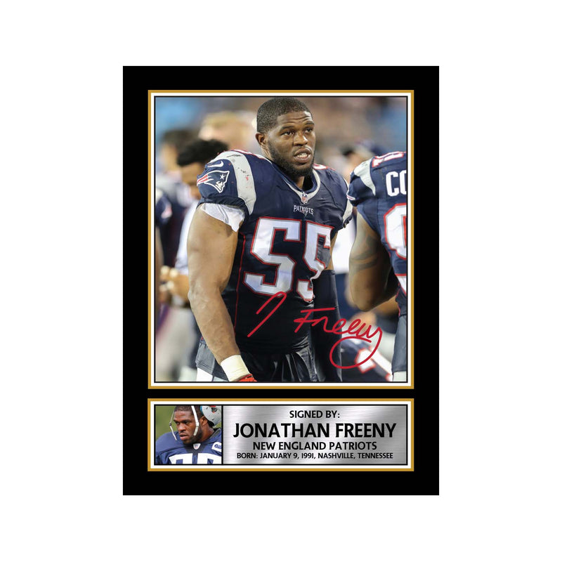 Jonathan Freeny Limited Edition Football Signed Print - American Footballer