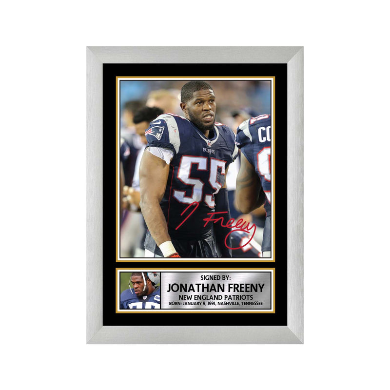 Jonathan Freeny Limited Edition Football Signed Print - American Footballer