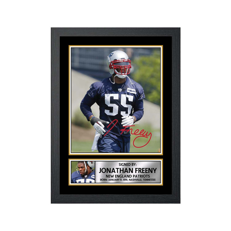 Jonathan Freeny 2 Limited Edition Football Signed Print - American Footballer