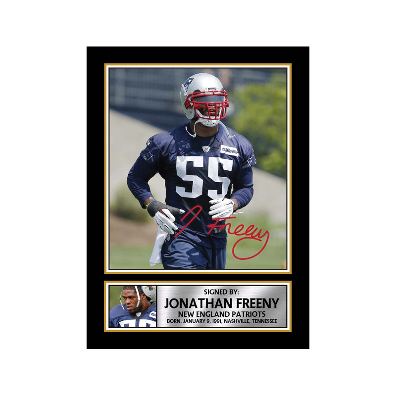 Jonathan Freeny 2 Limited Edition Football Signed Print - American Footballer