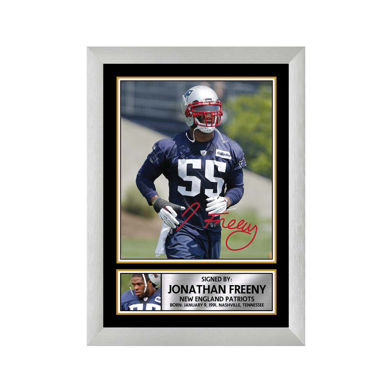 Jonathan Freeny 2 Limited Edition Football Signed Print - American Footballer