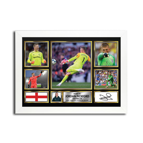 Jordan Pickford MC1617 Printed Signature Football Poster