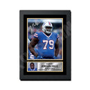 Jordan Mills 2 Limited Edition Football Signed Print - American Footballer