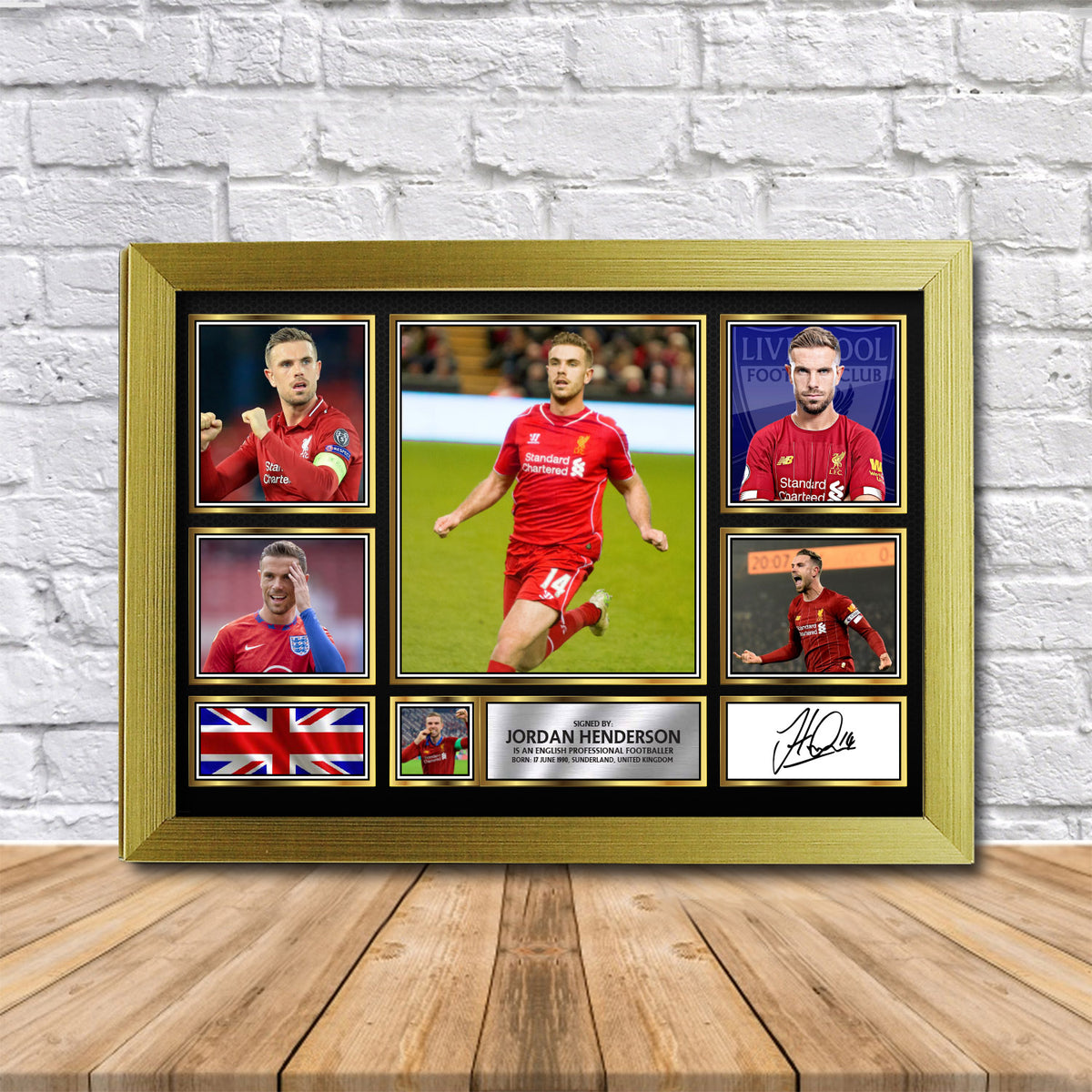 Jordan Henderson Printed Signature Print