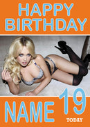 Personalised Jorgie Porter INSPIRED Adult RUDE Birthday Card