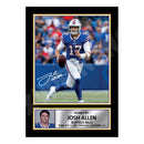 Josh Allen 1 Limited Edition Football Signed Print - American Footballer