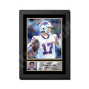 Josh Allen 2 Limited Edition Football Signed Print - American Footballer