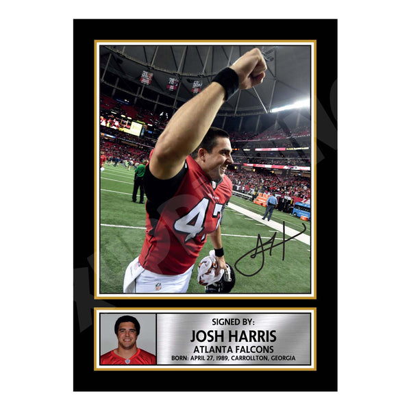 Josh Harris 1 American Football Printed Signature Print