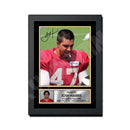Josh Harris 2 Limited Edition Football Signed Print - American Footballer