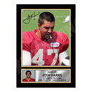 Josh Harris 2 Limited Edition Football Signed Print - American Footballer