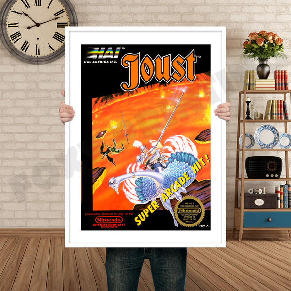 Joust Retro Game Inspired Theme Nintendo NES Gaming