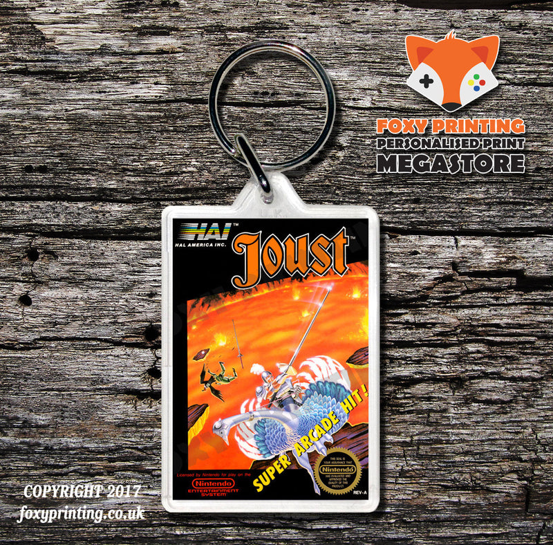 Journey To Silius Retro NES Game Cover Art Gaming Keyring