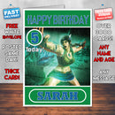Personalised Julia Chang In Tekken Inspired Style Game Kids Inspired Birthday Card (SA)