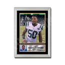 Julian Stanford 1 Limited Edition Football Signed Print - American Footballer