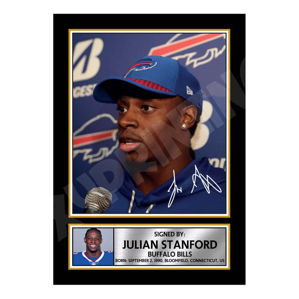 Julian Stanford 2 American Football Printed Signature Print