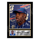 Julian Stanford 2 Limited Edition Football Signed Print - American Footballer