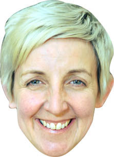 Julie Hesmondhalgh Face Mask – Fancy Dress Cardboard Costume Mask