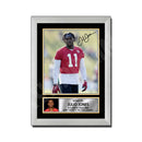 Julio Jones 1 Limited Edition Football Signed Print - American Footballer