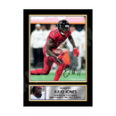 Julio Jones 2 Limited Edition Football Signed Print - American Footballer