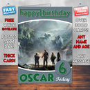 Jumanji Welcome To The Jungle 2017 Theme Style Personalised Kids Inspired Movie Birthday Card (SA)